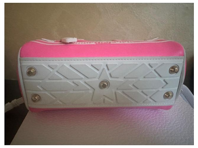 Christian Dior Borsa Mini Duffle Pelle Rosa - vista 5