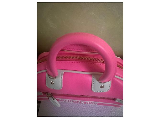 Christian Dior Borsa Mini Duffle Pelle Rosa - vista 8