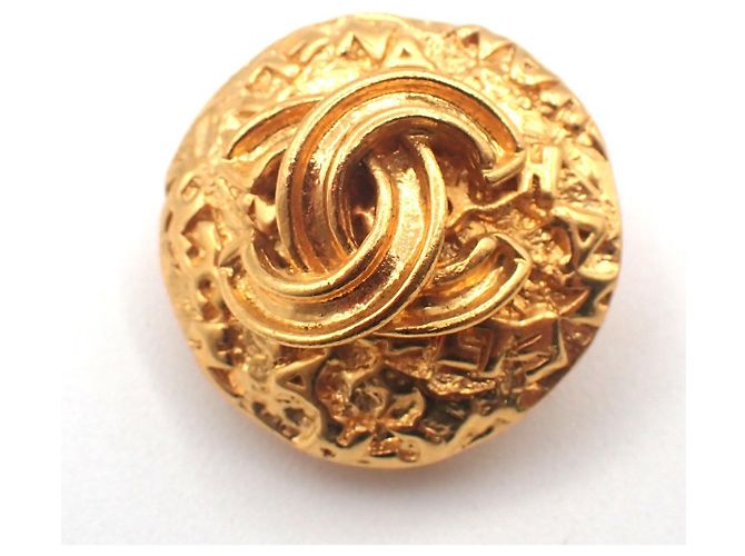 Chanel Vintage CC Round Clip-On Metal Small - vista 5