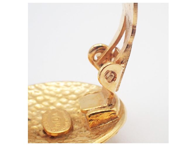 Chanel Vintage CC Round Clip-On Metal Small - vista 7