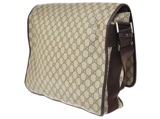 Borsa Messenger Gucci Web Strap GG Coated Canvas Large - vista 4