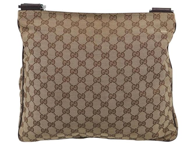 Borsa a tracolla Gucci Double Pocket Web GG Canvas Medium - vista 2