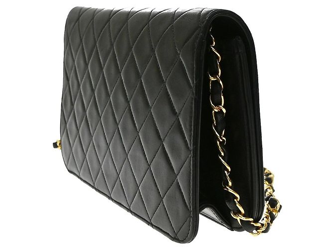 Chanel CC Full Flap Wallet on Chain Quilted Caviar - vista 4