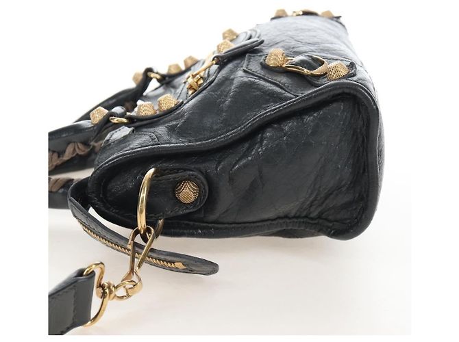 Balenciaga City Giant Studs Leather Mini - vista 3