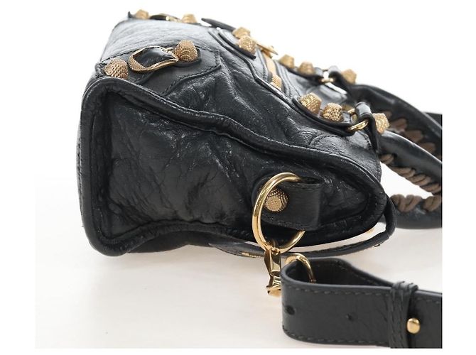 Balenciaga City Giant Studs Leather Mini - vista 4