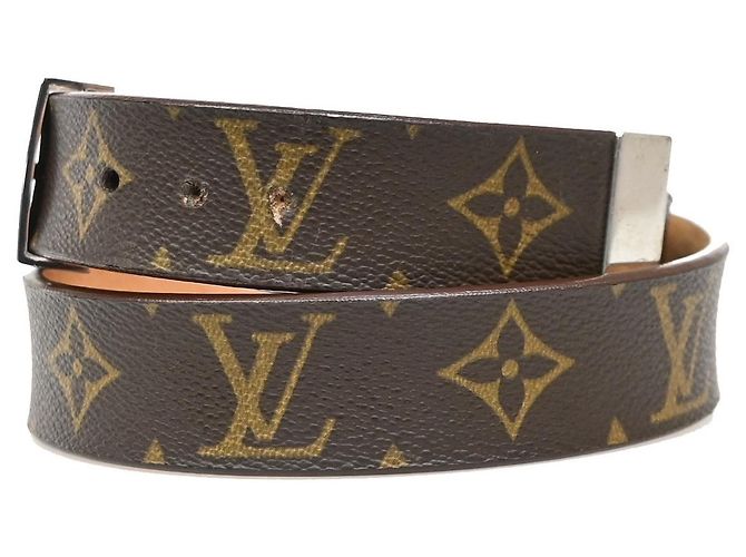 Louis Vuitton Ceinture Carre Belt Monogram Canvas Thin - vista 3