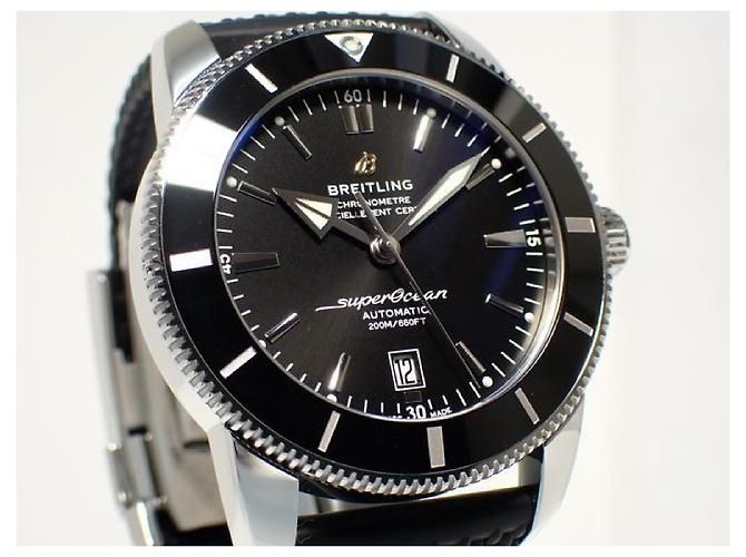 BREITLING Superocean Heritage B20 Automatic 46 gomma nera + Bracciale AB2020121B1S1 Uomo - vista 2