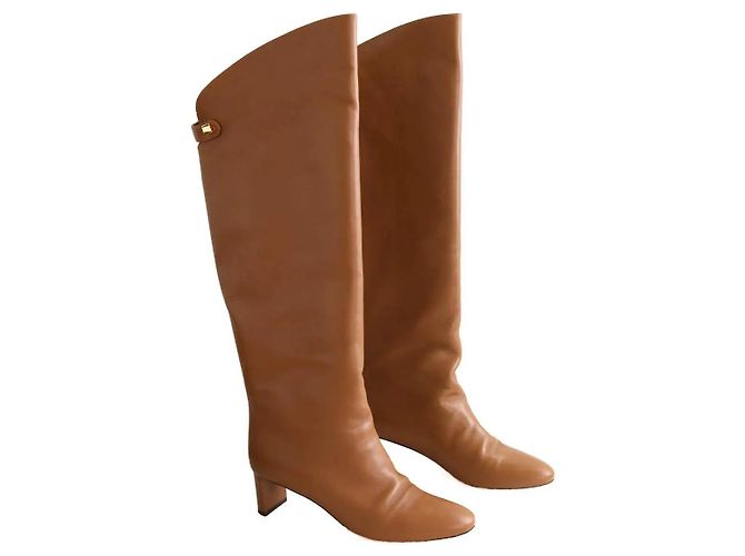 Autre Marque Botas Skorpios de piel camel - vista 3