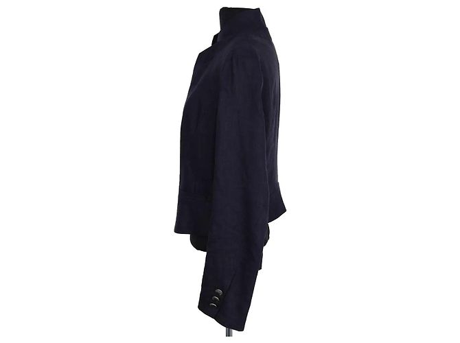 Giacca in lana blu Céline - vista 3