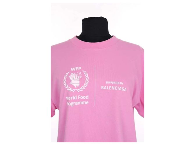 Camiseta Balenciaga rosa de algodón - vista 2