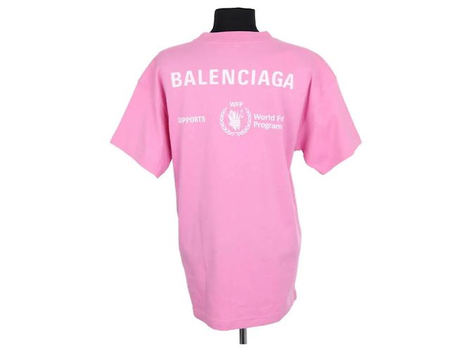 Camiseta Balenciaga rosa de algodón - vista 4