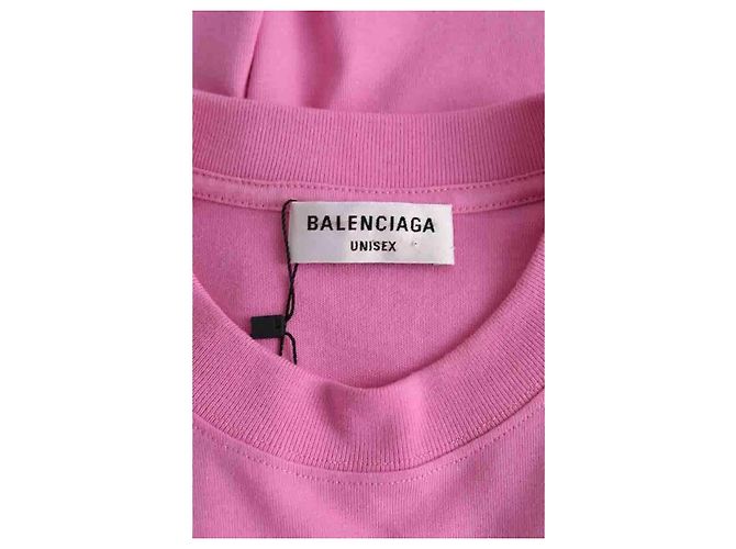 Camiseta Balenciaga rosa de algodón - vista 5