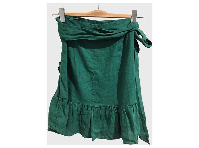 Isabel Marant Etoile Falda Isabel Marant verde T.34 - vista 2