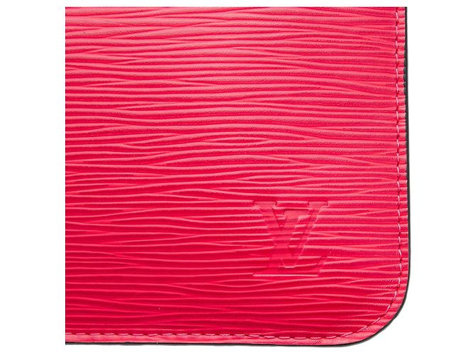 Pouch Louis Vuitton Epi Neverfull rossa - vista 5