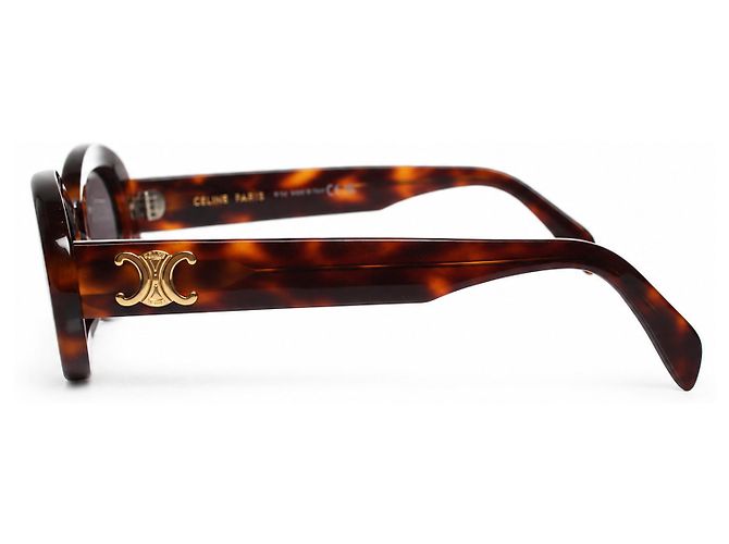 Céline Celine, gafas de sol Triomphe en estampado de carey - vista 3