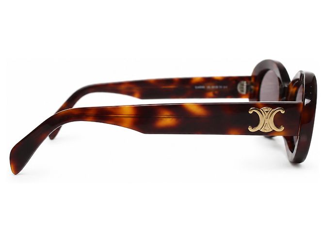 Céline Celine, gafas de sol Triomphe en estampado de carey - vista 5