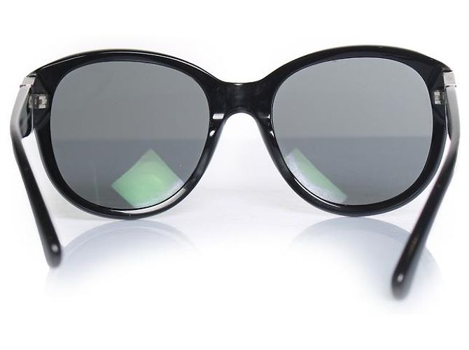 Chanel, Gafas de sol oversized negras con cc - vista 5