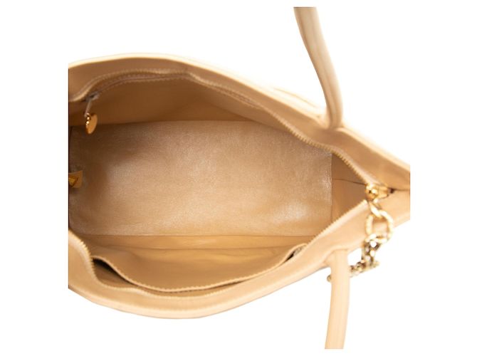 Borsa Tote Chanel Caviar Medallion Beige - vista 4