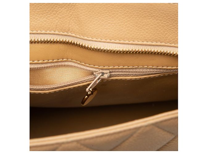 Borsa Tote Chanel Caviar Medallion Beige - vista 6