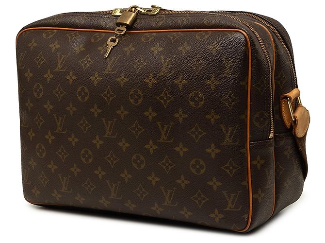 Borsa a tracolla Louis Vuitton Monogram Reporter GM Marrone - vista 2