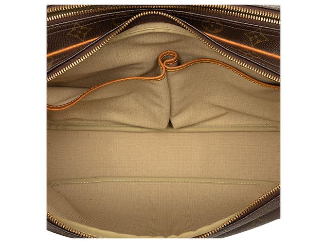 Borsa a tracolla Louis Vuitton Monogram Reporter GM Marrone - vista 4