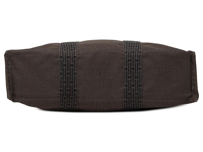 Borsa Tote Herline MM Hermès in Tela Marrone - vista 3