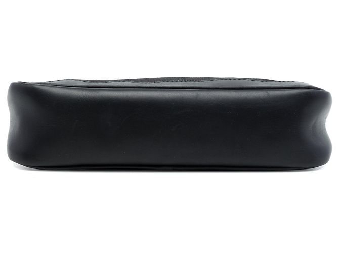 Borsa a tracolla Gucci in denim nero con banda Web - vista 3