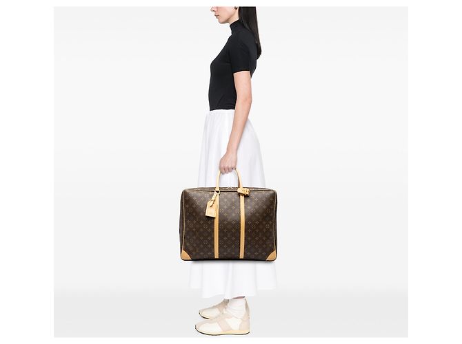 Borsa da viaggio Louis Vuitton Monogram Sirius 50 Marrone - vista 8