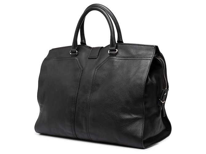 Autre Marque Borsa da viaggio Cabas Chyc in pelle nera Saint Laurent - vista 2