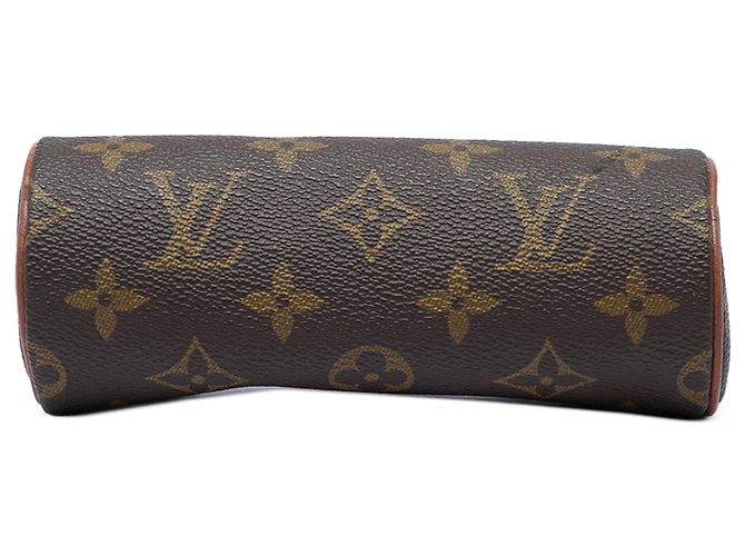 Borsa a mano Louis Vuitton Monogram Papillon Pochette Marrone - vista 3