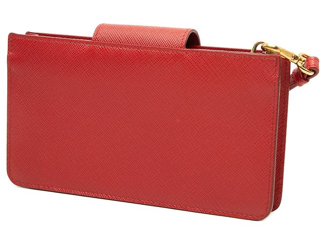 Custodia per telefono da polso Prada Saffiano rossa - vista 2