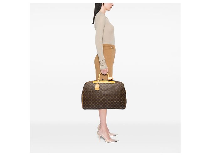 Borsa da viaggio Louis Vuitton Monogram Alize 2 Poches Marrone - vista 10