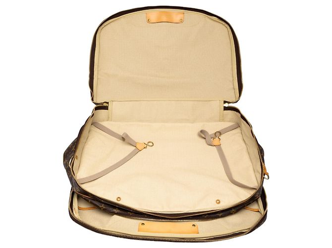 Borsa da viaggio Louis Vuitton Monogram Alize 2 Poches Marrone - vista 4