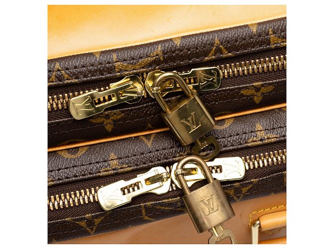Borsa da viaggio Louis Vuitton Monogram Alize 2 Poches Marrone - vista 8