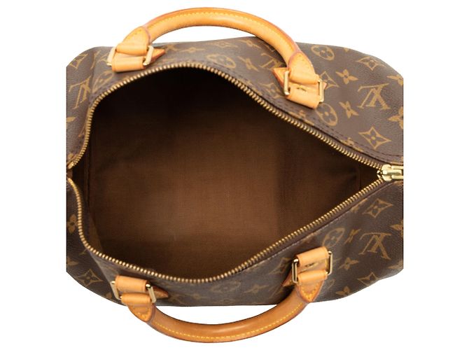 Borsa Boston Louis Vuitton Monogram Speedy 30 Marrone - vista 4