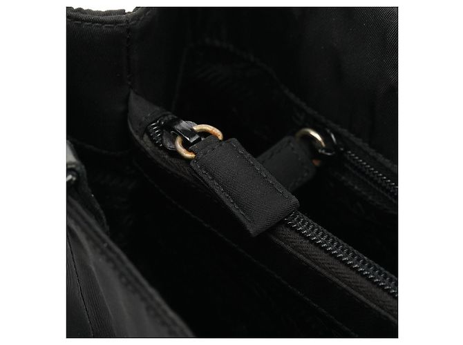Prada Borsa Tote 1998 Black Tessuto con catena in plastica - vista 11