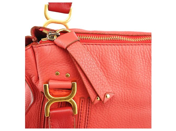 Chloé Borsa 2-Way Marcie in pelle Hot Pink - vista 11