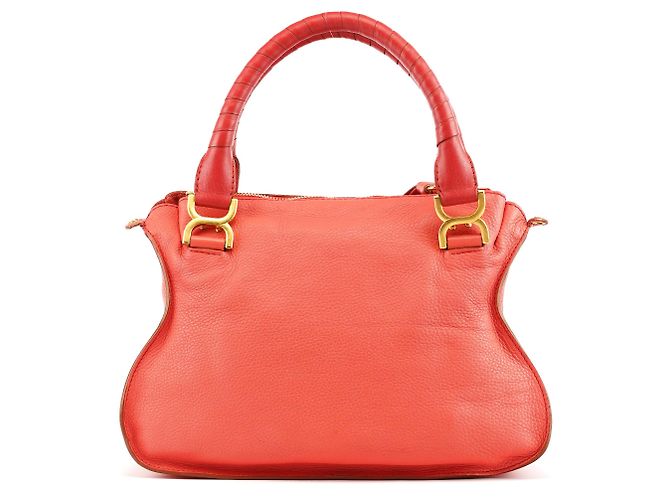 Chloé Borsa 2-Way Marcie in pelle Hot Pink - vista 3