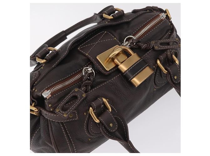 Chloé Chloe Paddington Lock Leather Medium - vista 5