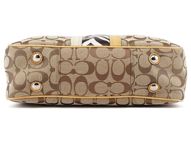 Coach Borsa Tote Hamptons Zebra Beige F13993 - vista 4