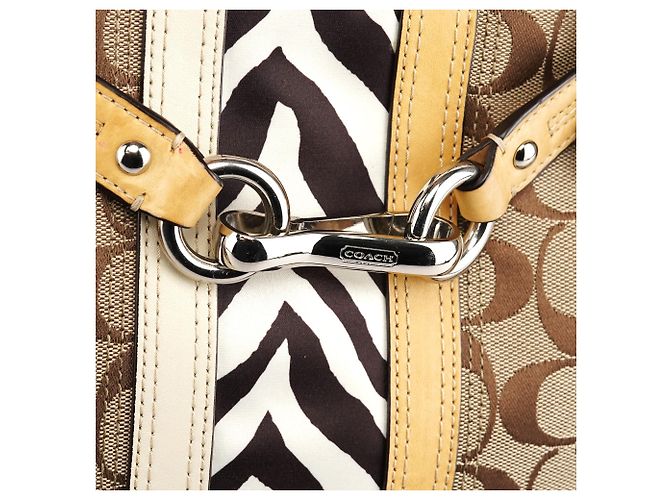 Coach Borsa Tote Hamptons Zebra Beige F13993 - vista 5