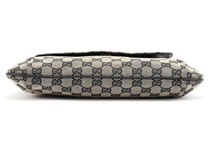 Gucci Borsa a tracolla Grey GG con catena in plastica nera - vista 5