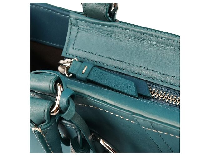 Coach Borsa Tote Hamptons in pelle Teal 8A70 - vista 12