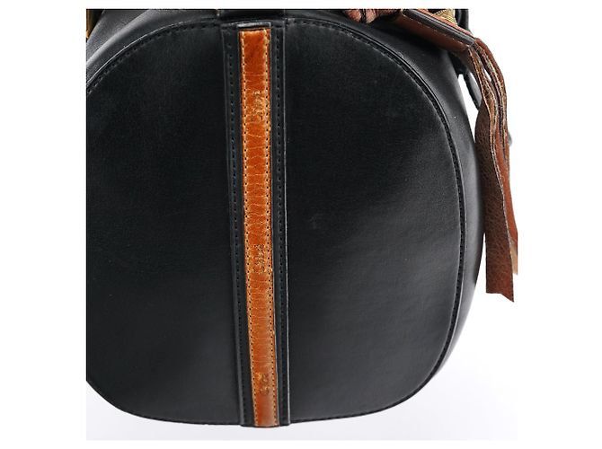 Chloé Borsa Boston 2-Way in pelle di vitello nera - vista 10