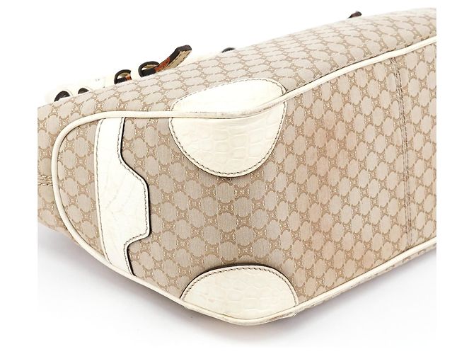 Céline Boogie Tote Bag aus Macadam Canvas beige - Ansicht 10