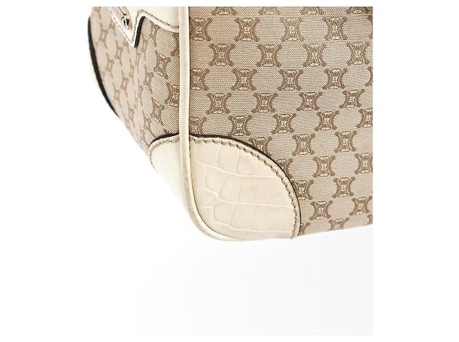 Céline Boogie Tote Bag aus Macadam Canvas beige - Ansicht 6