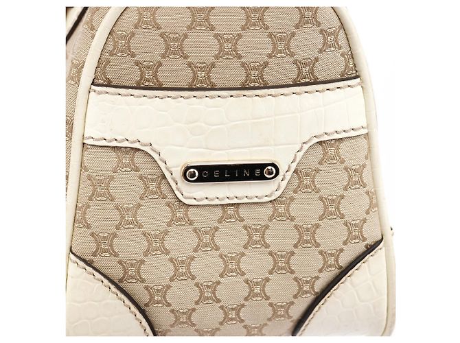 Céline Boogie Tote Bag aus Macadam Canvas beige - Ansicht 7