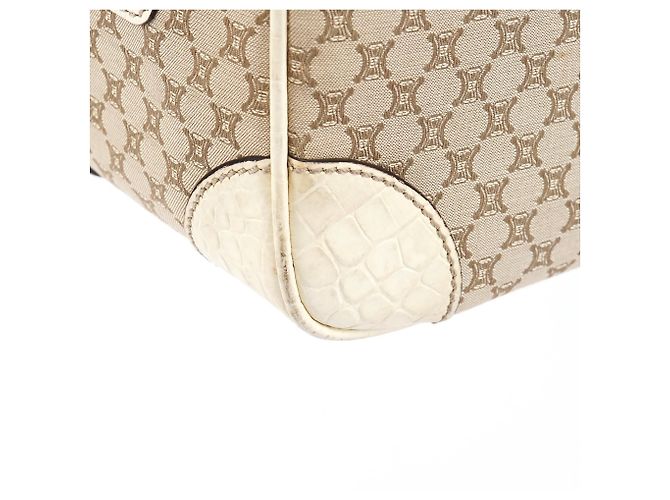 Céline Boogie Tote Bag aus Macadam Canvas beige - Ansicht 8