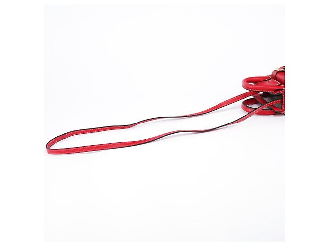 Chloé Bolsa Micro Edith em couro vermelho - vista 11