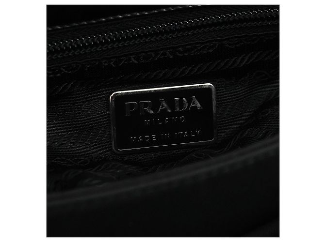 Prada Borsa a tracolla B9230 Black Tessuto Spazzolato Nylon - vista 10